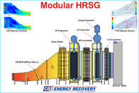 caldaia di metropolitana di acqua del generatore di vapore di recupero di calore di cascami di calore di 5T -130T HRSG
